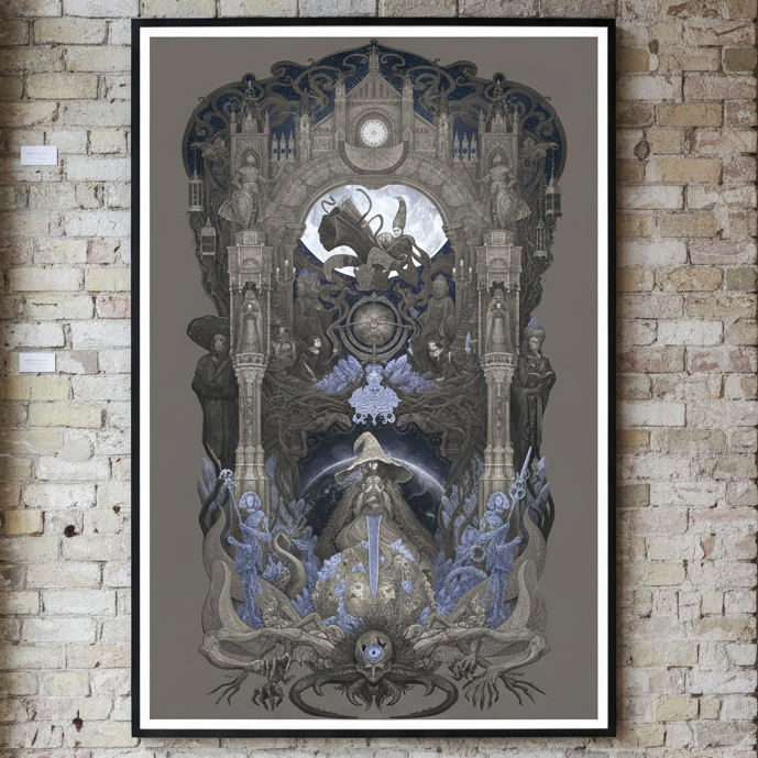 『 In the moonlight 』原画B3size In the moonlight 』原画B3size Moonlight over Mt. Yoshino – Works
