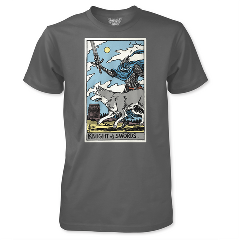 Knight of Swords - by Meat Bun - Artorias and Sif Tarot Card T-Shirt