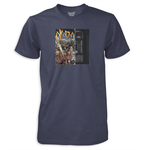 Ninja Sekiro VHS - by Meat Bun - Heather Midnight Navy T-Shirt