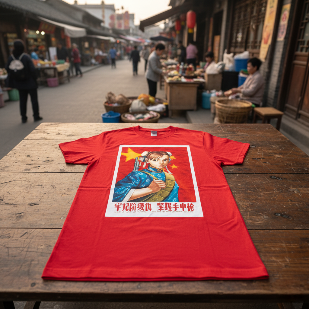 Beautiful Spring - by meatbun - Chun-Li Maoist Propaganda Poster T-Shirt