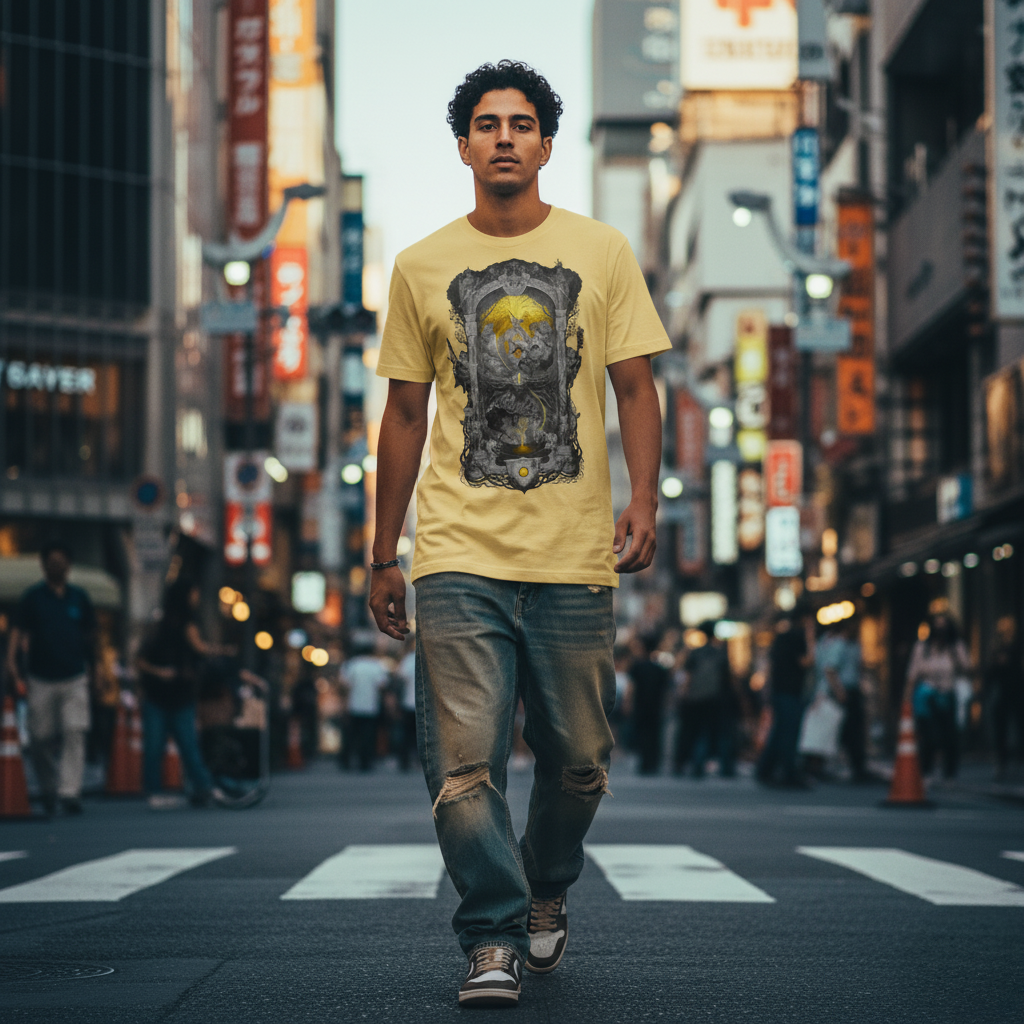 Guided by Grace (T-Shirt) - by meatbun