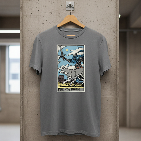 Knight of Swords - by meatbun - Artorias and Sif Tarot Card T-Shirt