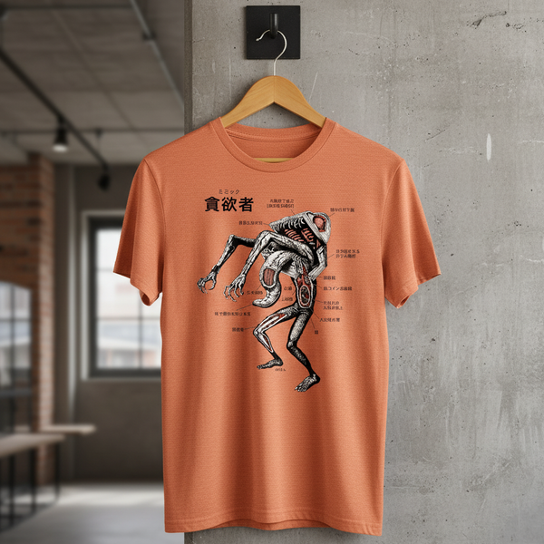 The Mimic - by meatbun - Mimic Anatomy - Heathered Orange T-Shirt
