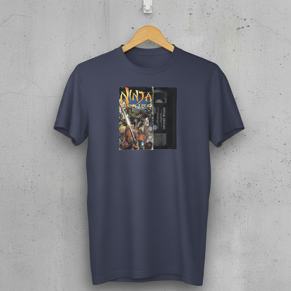 Ninja Sekiro VHS - by meatbun - Heather Midnight Navy T-Shirt