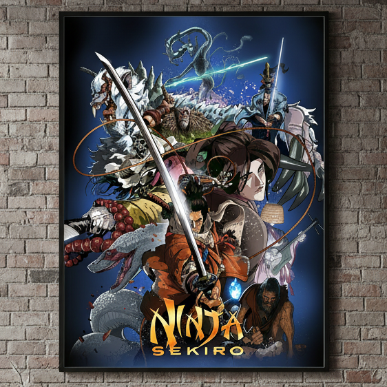 Ninja Sekiro Movie Poster - by meatbun - 18x24 inches