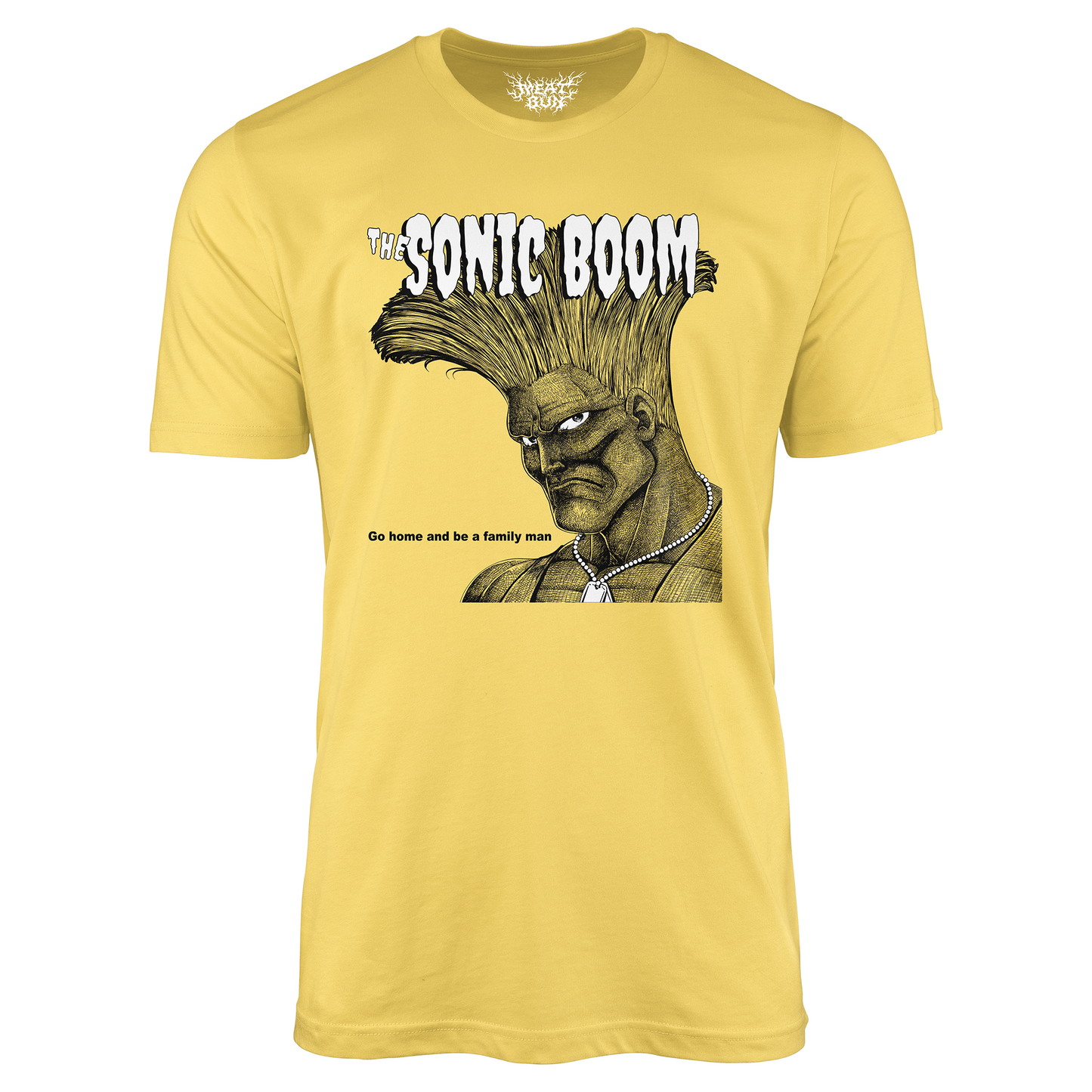 The Sonic Boom - by meatbun - Guile / The Cramps Album Mash-Up - Yellow T-Shirt