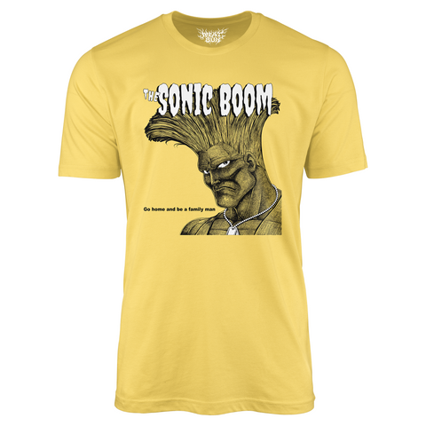 The Sonic Boom - by Meat Bun - Guile / The Cramps Album Mash-Up - Yellow T-Shirt