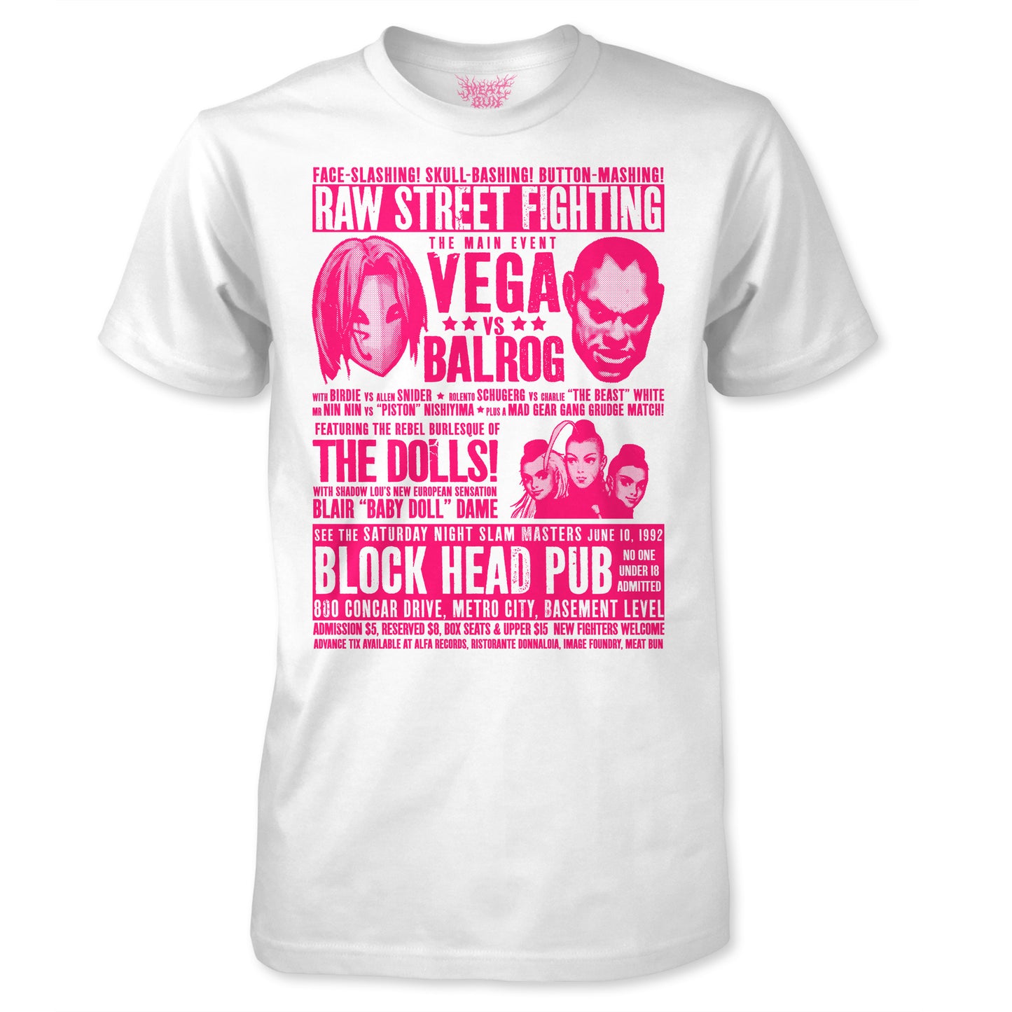 Fight Night - by meatbun - Vega vs. Balrog Poster T-Shirt